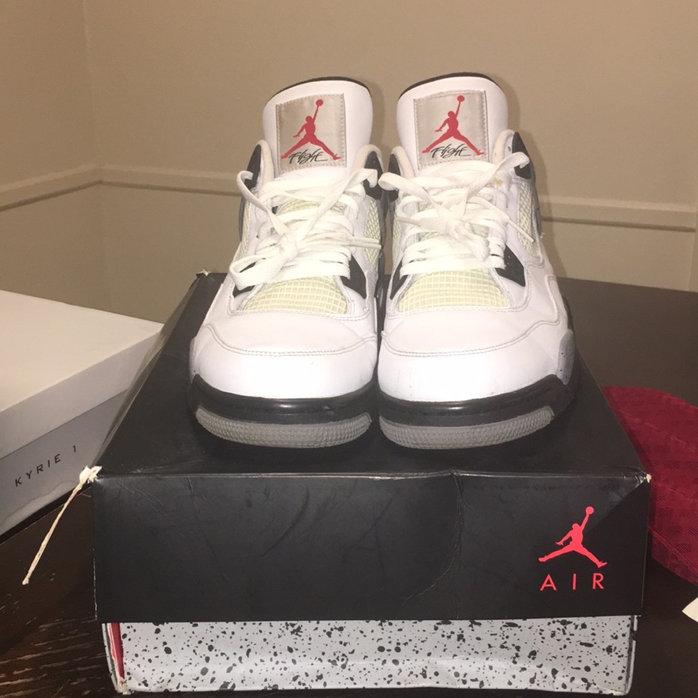 Air Jordan Retro 4 “White Cement” 2012 Men Size 13